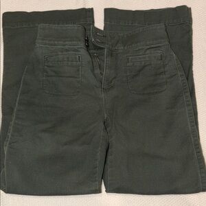 LOFT Olive Wide Leg Pants